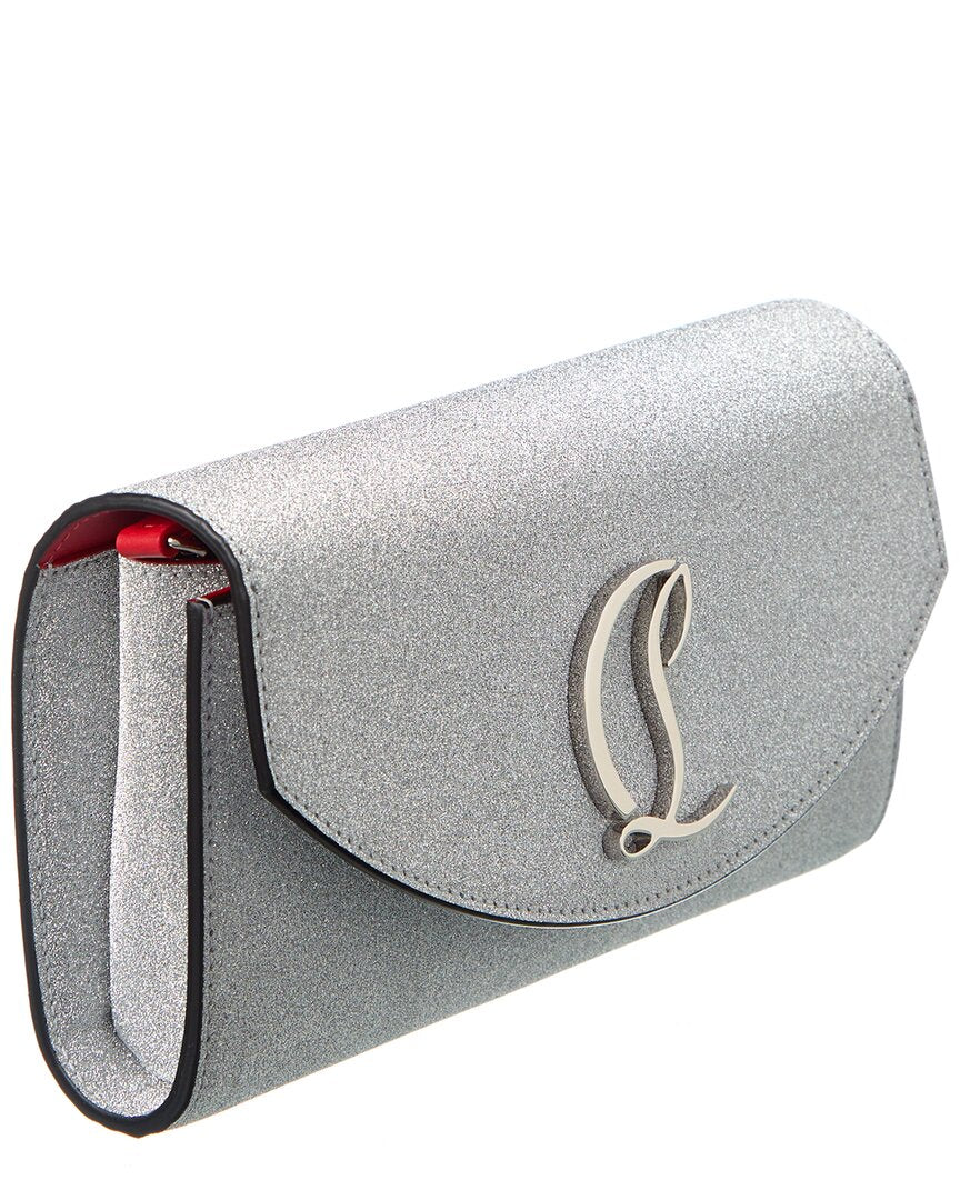 Christian Louboutin Christian Louboutin Loubi54 Glitter Leather Wallet On Chain