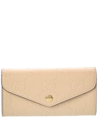 Gucci Gg Leather Continental Wallet