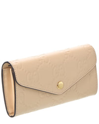 Gucci Gg Leather Continental Wallet