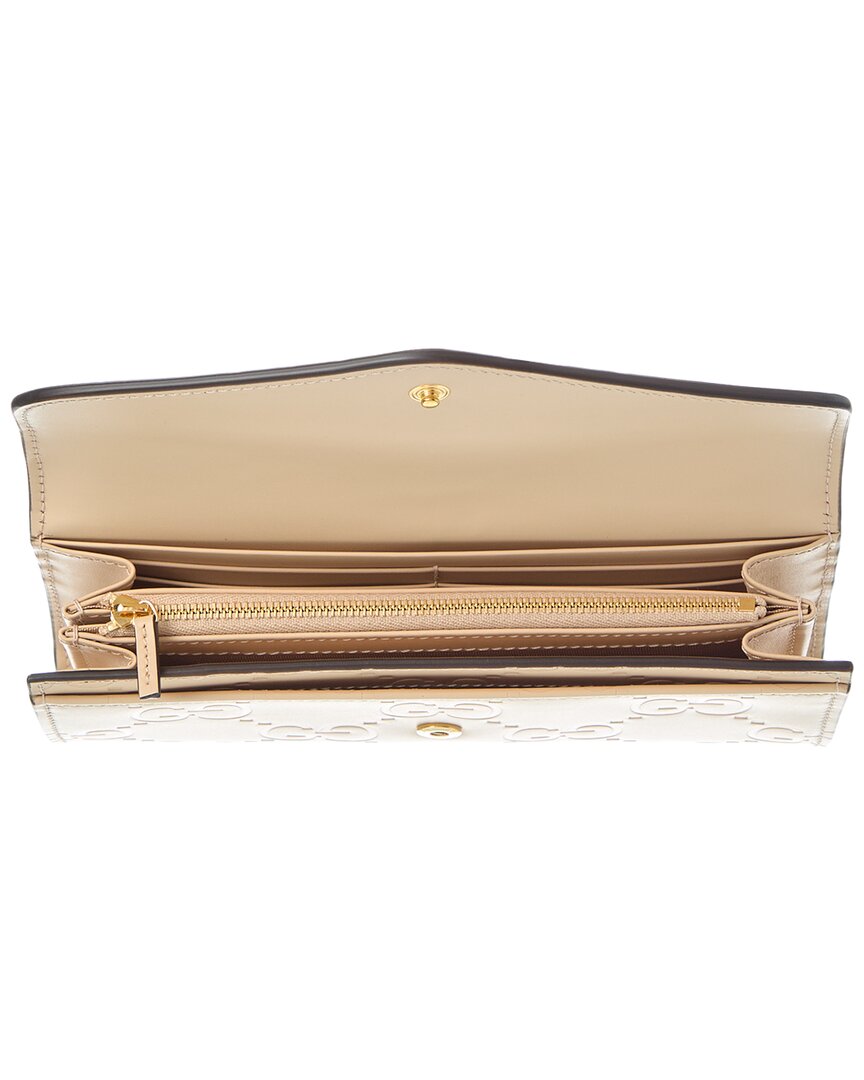 Gucci Gg Leather Continental Wallet – Bluefly