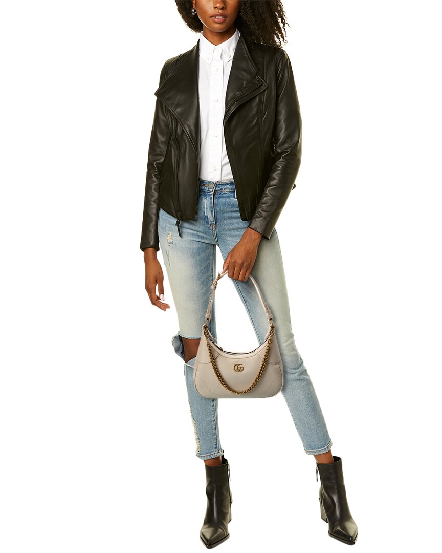 Gucci Gucci Aphrodite Small Leather Hobo Bag