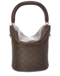 Saint Laurent Saint Laurent Gaby Leather Bucket Bag