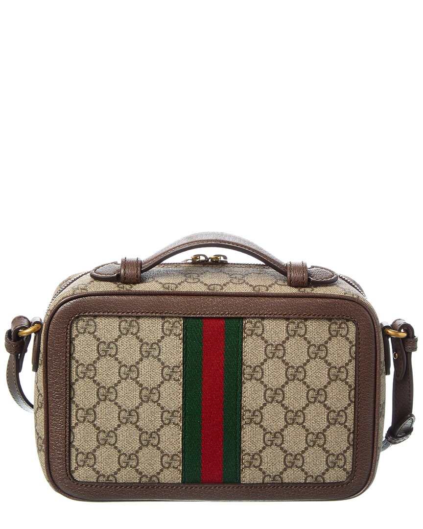 Gucci Ophidia Small Gg Supreme Canvas & Leather Camera Bag