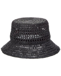 Bruno Magli Crochet Short Brim Bucket Hat