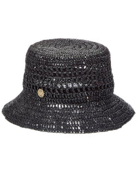 Bruno Magli Crochet Short Brim Bucket Hat
