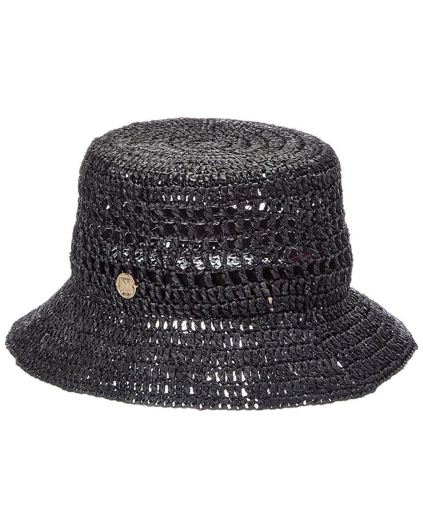 Bruno Magli Crochet Short Brim Bucket Hat