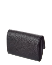 Valentino Valentino Vlogo Leather Card Case