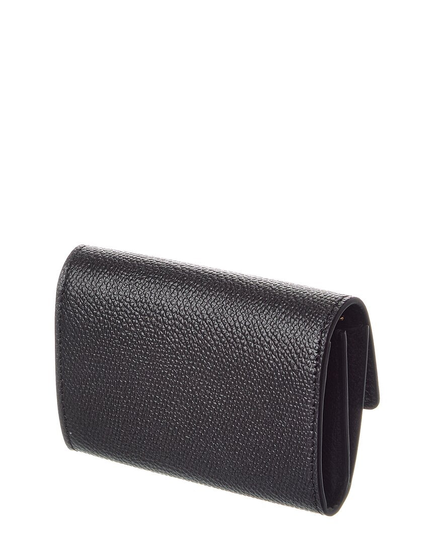 Valentino Valentino Vlogo Leather Card Case