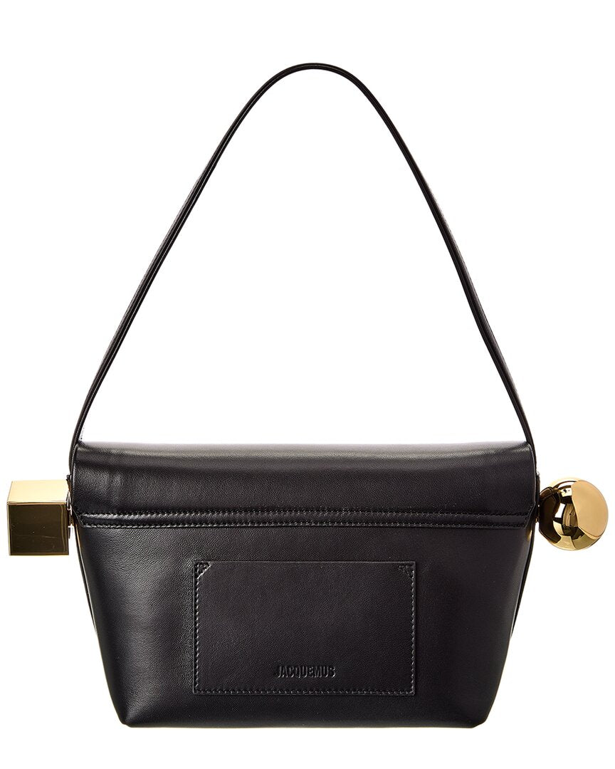 Jacquemus The Rond Carre Leather Shoulder Bag