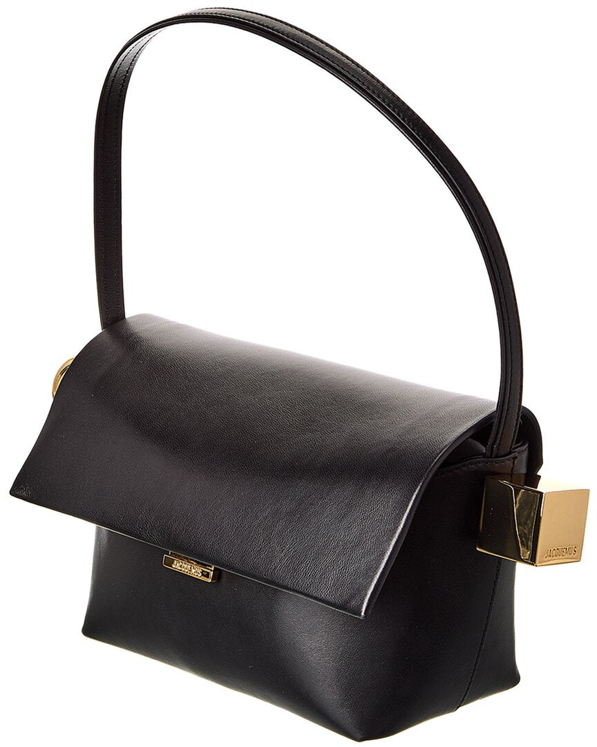 Jacquemus The Rond Carre Leather Shoulder Bag