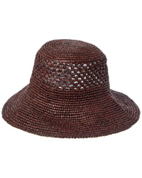 Bruno Magli Floppy Packable Crochet Sun Hat