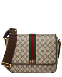 Gucci Ophidia Medium Gg Supreme Canvas & Leather Messenger Bag