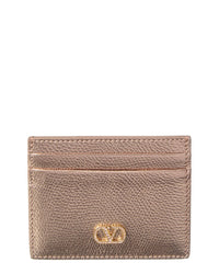 Valentino Valentino Vlogo Signature Leather Card Case