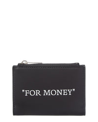 Off-White™ Off-White™ Quote Bifold Leather Zipped Card Case