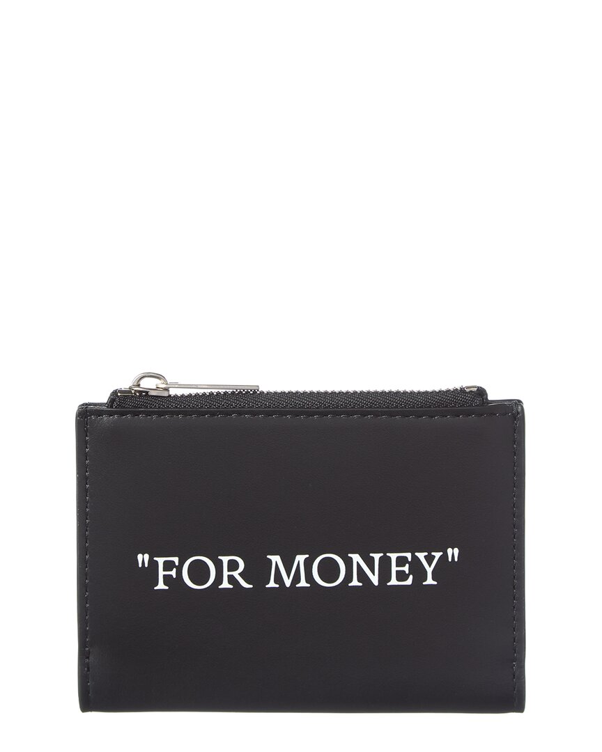 Off-White™ Off-White™ Quote Bifold Leather Zipped Card Case