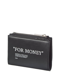 Off-White™ Off-White™ Quote Bifold Leather Zipped Card Case