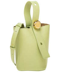 Loewe Pebble Mini Leather Bucket Bag