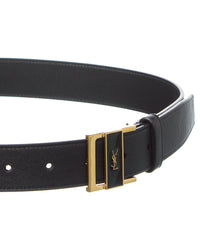 Saint Laurent Gio Leather Belt