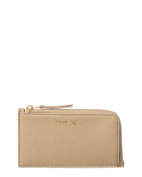 Celine Long Leather Zip Card Holder