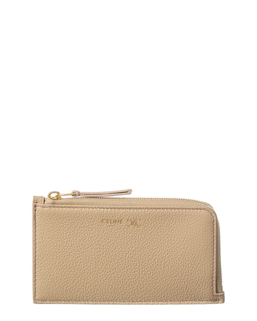 Celine Long Leather Zip Card Holder
