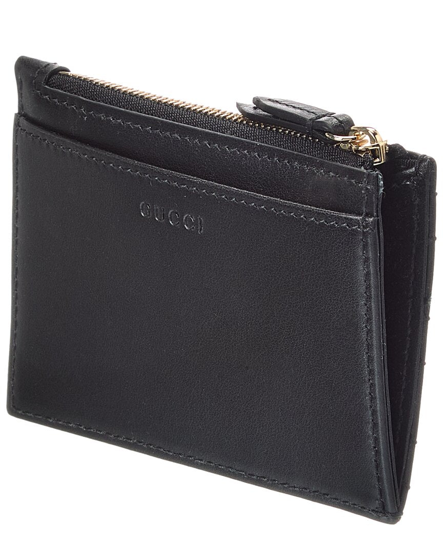Gucci Gucci Gg Marmont Zip Leather Key Pouch