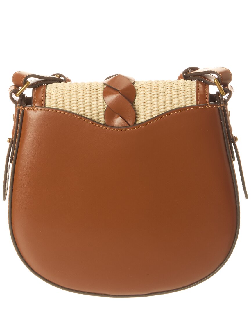 Isabel Marant Altay Small Raffia & Leather Shoulder Bag