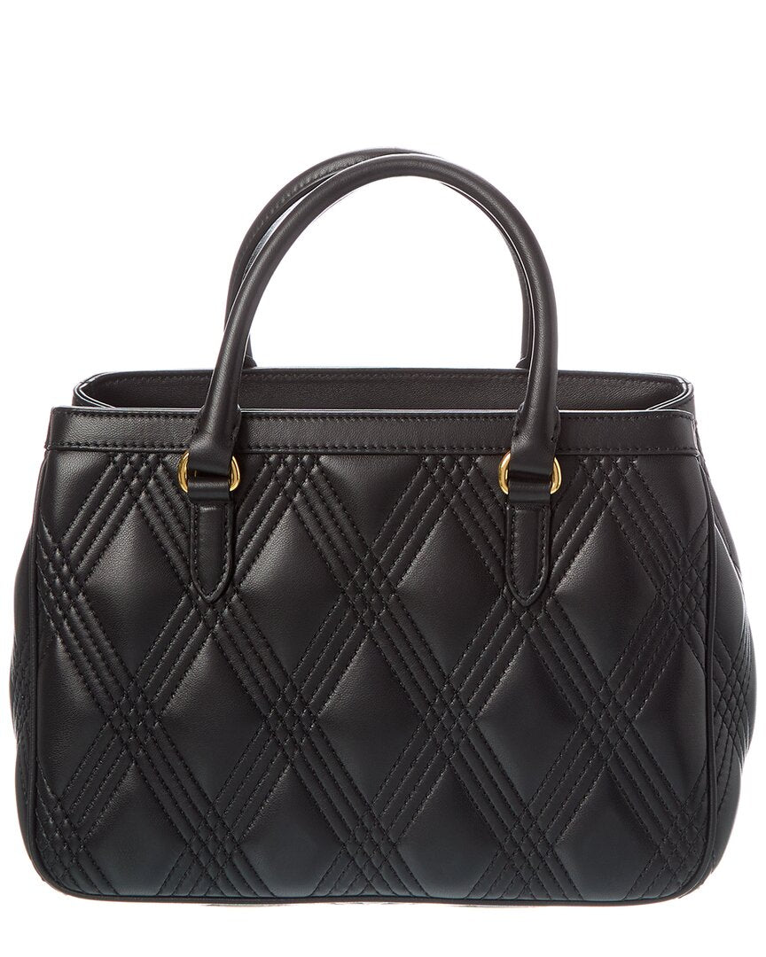 Valentino Vlogo Quilted Leather Satchel