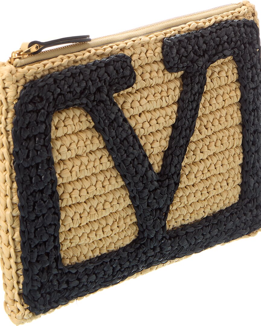 Valentino Viva Superstar Raffia Pouch