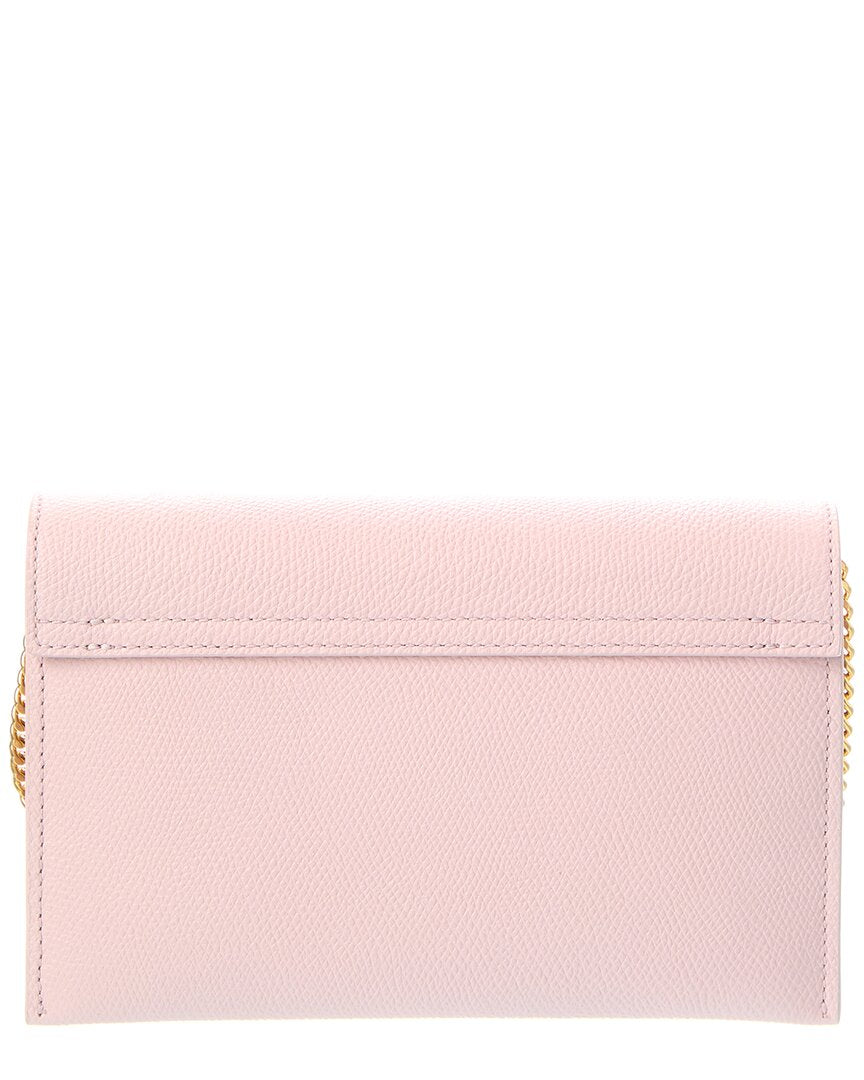 Valentino Vlogo Signature Leather Wallet On Chain