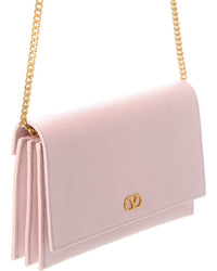 Valentino Vlogo Signature Leather Wallet On Chain