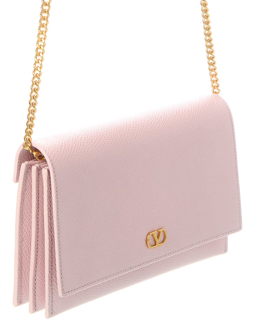 Valentino Vlogo Signature Leather Wallet On Chain