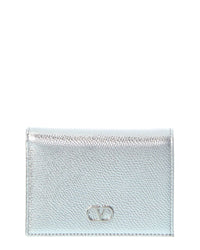 Valentino Vlogo Signature Leather Card Case