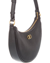 Valentino Vlogo Signature Mini Leather Hobo Bag