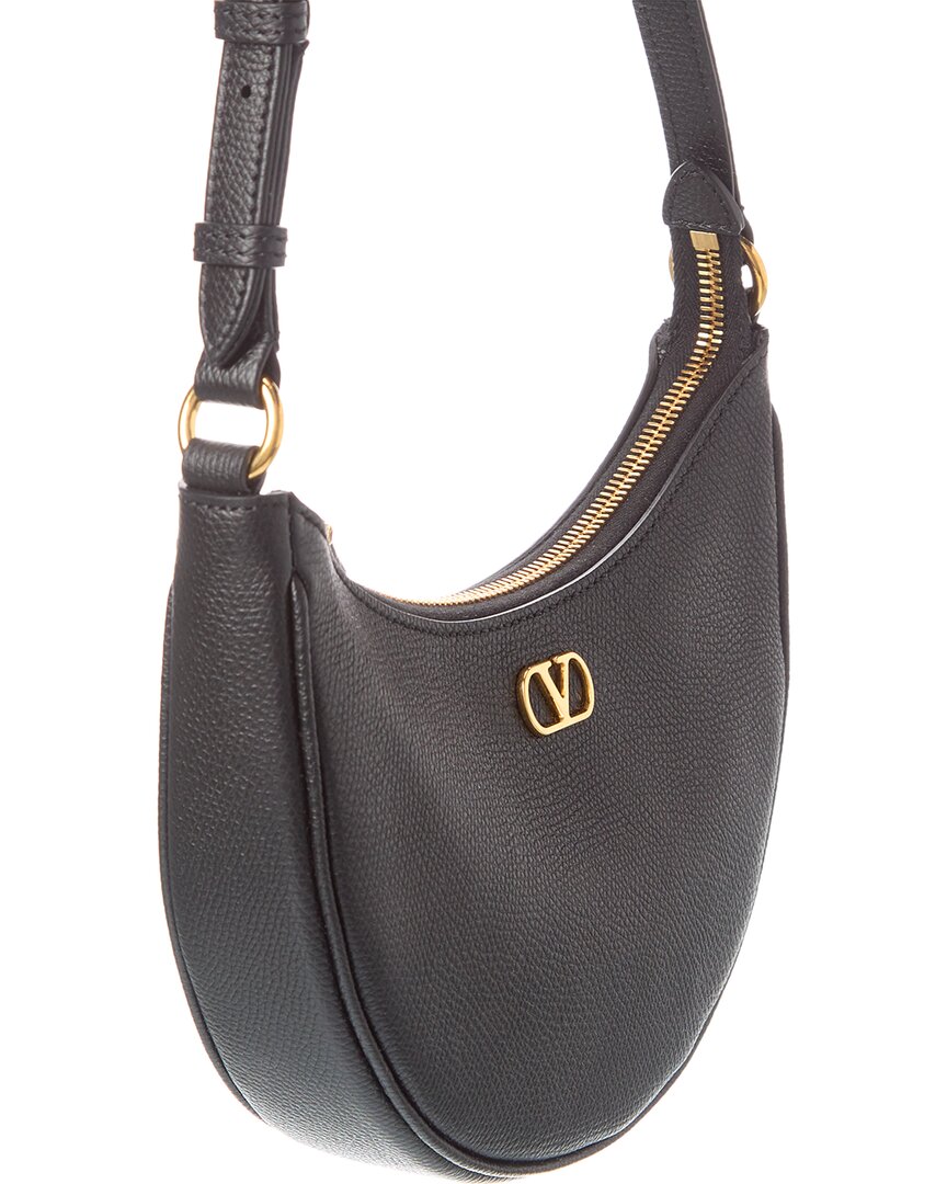 Valentino Vlogo Signature Mini Leather Hobo Bag