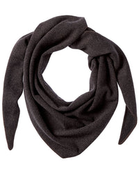 N.PEAL N.Peal Herringbone Cashmere Triangle Scarf