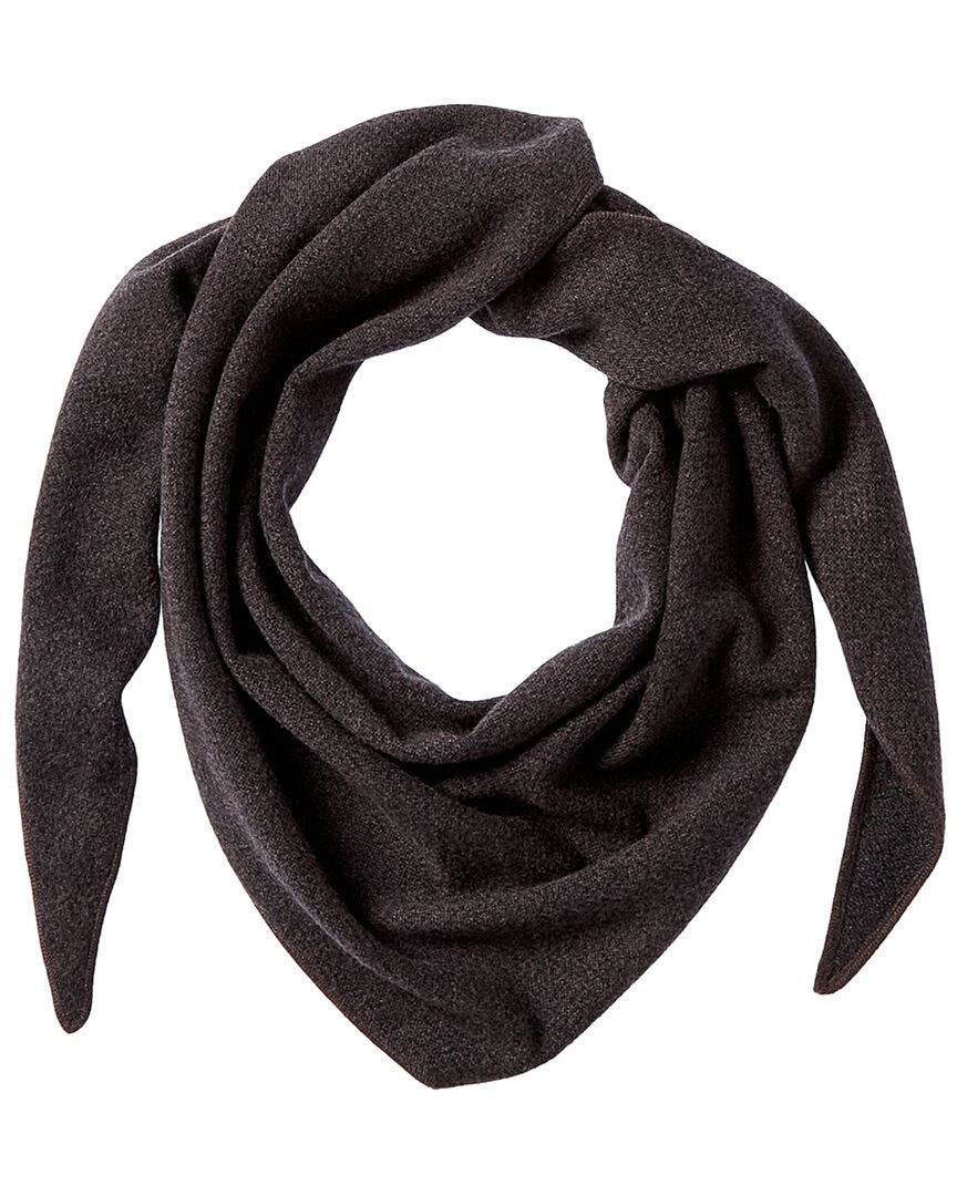 N.PEAL N.Peal Herringbone Cashmere Triangle Scarf