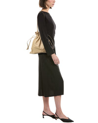 Celine Small Leather Crystal Bucket Bag