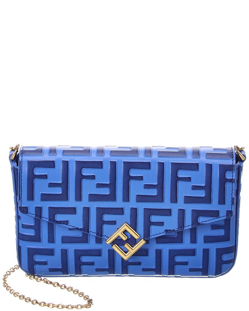 FENDI Dnu Inv Fendi Ff Diamonds Leather Wallet On Chain