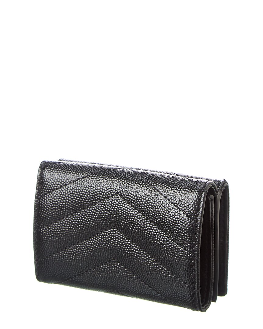 Saint Laurent Cassandra Leather French Wallet