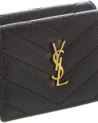 Saint Laurent Cassandra Leather French Wallet