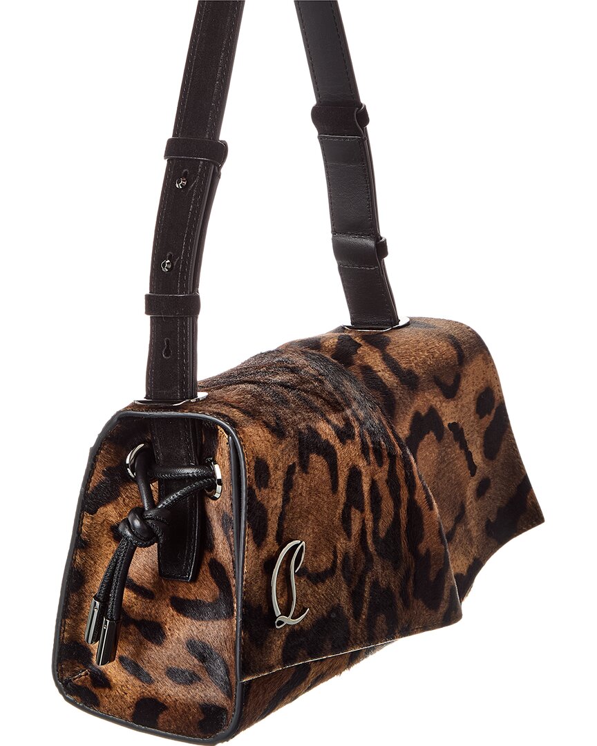 Christian Louboutin Christian Louboutin Baggy Small Haircalf & Leather Shoulder Bag