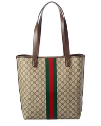 Gucci Gucci Ophidia Medium Gg Supreme Canvas & Leather Tote