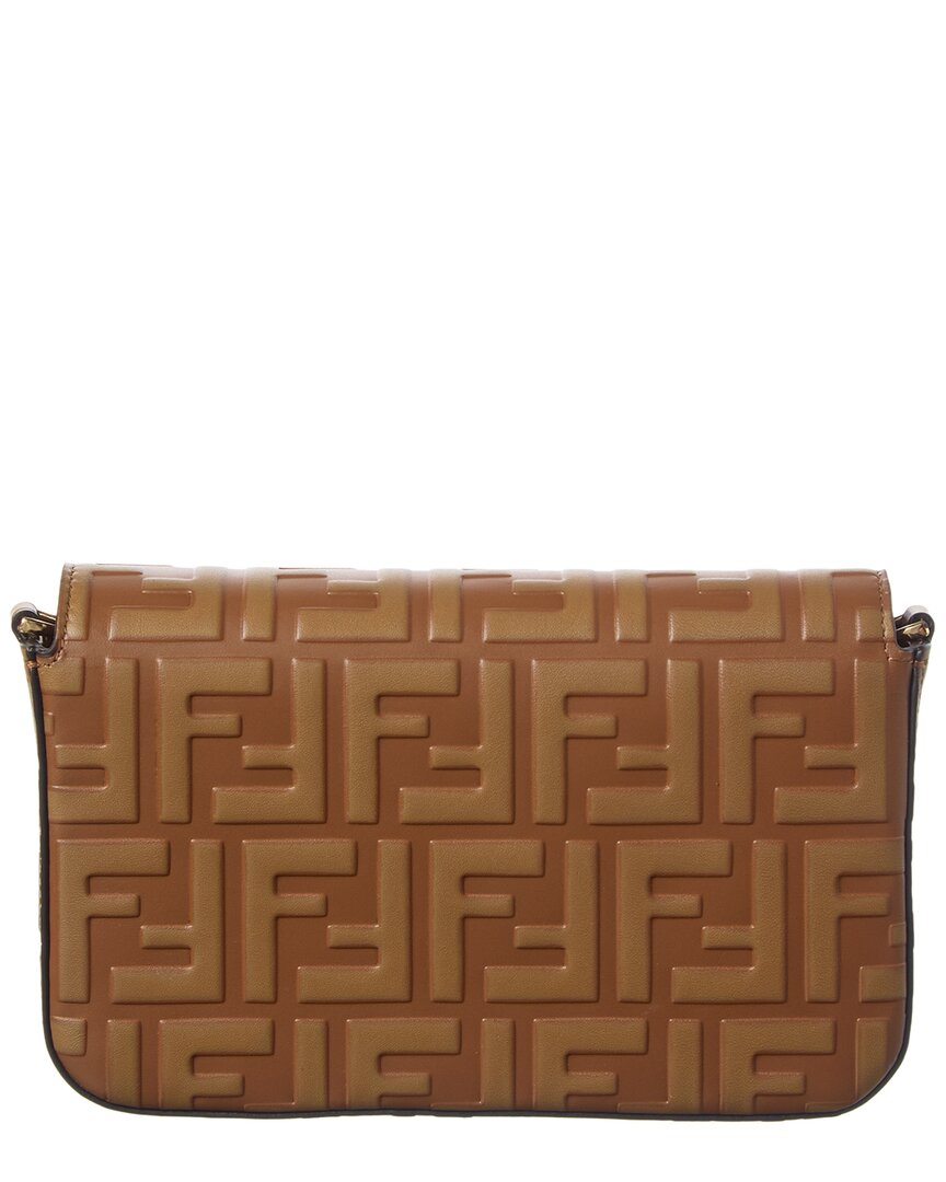 Fendi Ff Diamonds Leather Wallet On Chain