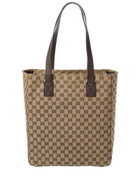 Gucci Gg Canvas & Leather Tote