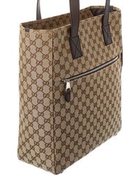 Gucci Gg Canvas & Leather Tote
