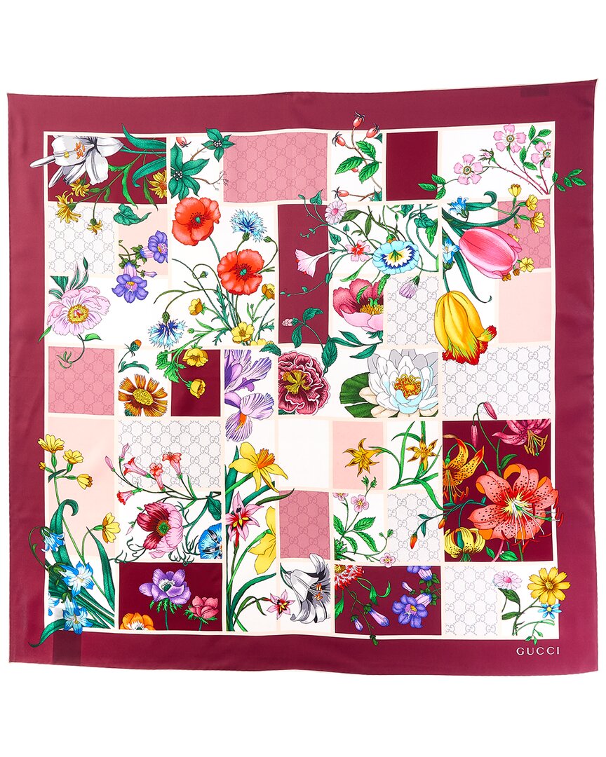 Gucci Gucci Printed Silk Twill Carré