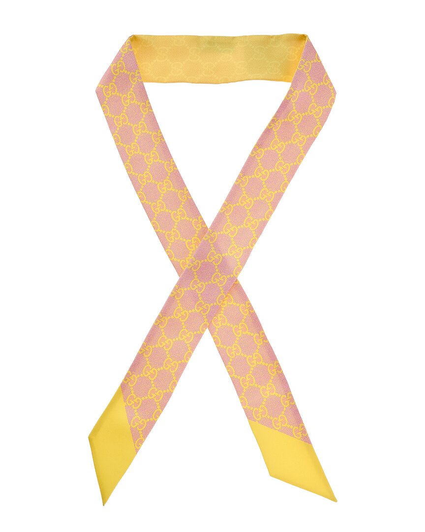Gucci Gucci Gg Twill Silk Ribbon