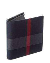 Burberry Check Canvas Bifold Wallet