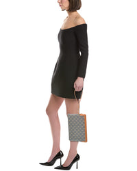 Celine Small Jacquard Triomphe Canvas & Leather Pouch