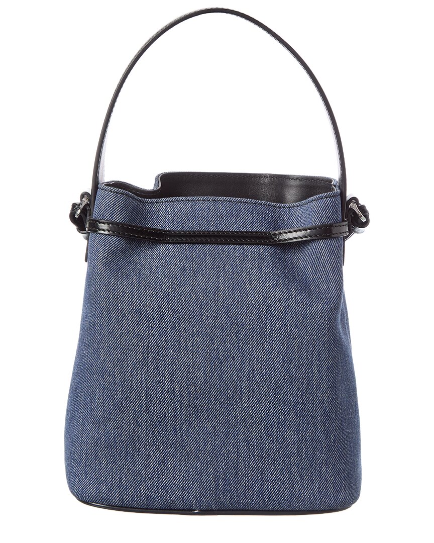 Ferragamo Denim & Leather Bucket Bag
